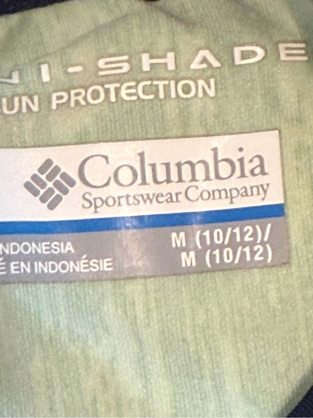 Columbia Omni-Shade Sun Protection Make Waves Green & Blue - Picture 5 of 8